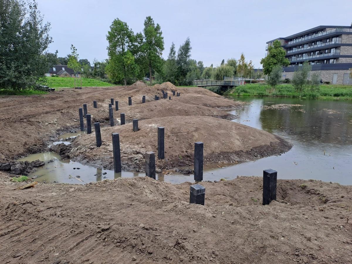 Vlonderpaden in aanbouw