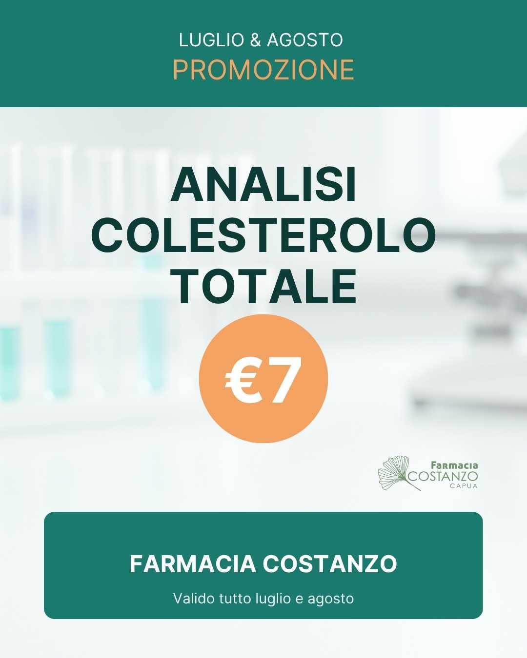 Promo 🩸 Analisi del Colesterolo Totale