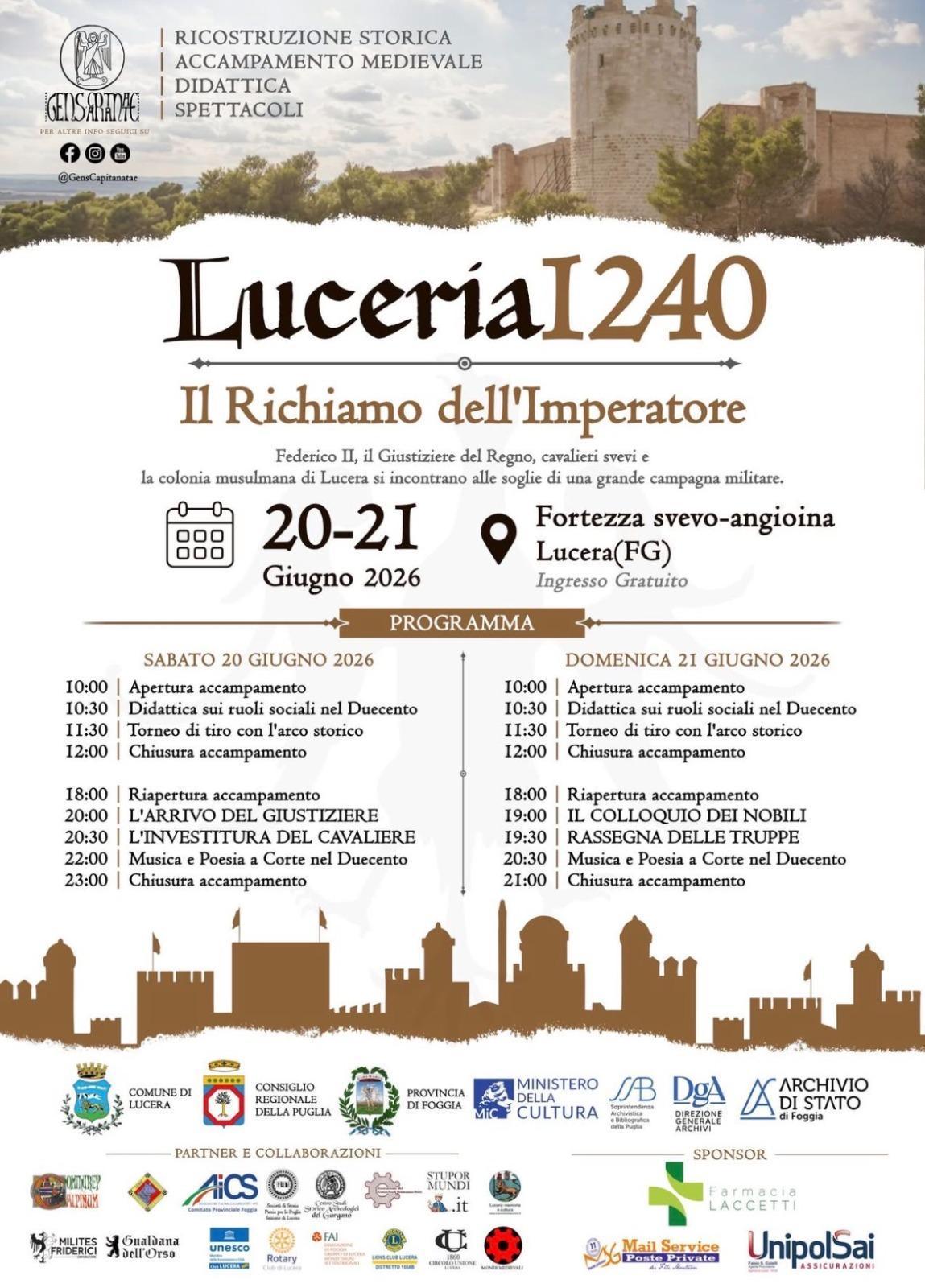 Musica e Poesia a Corte nel Duecento (inizio ore 20:30)