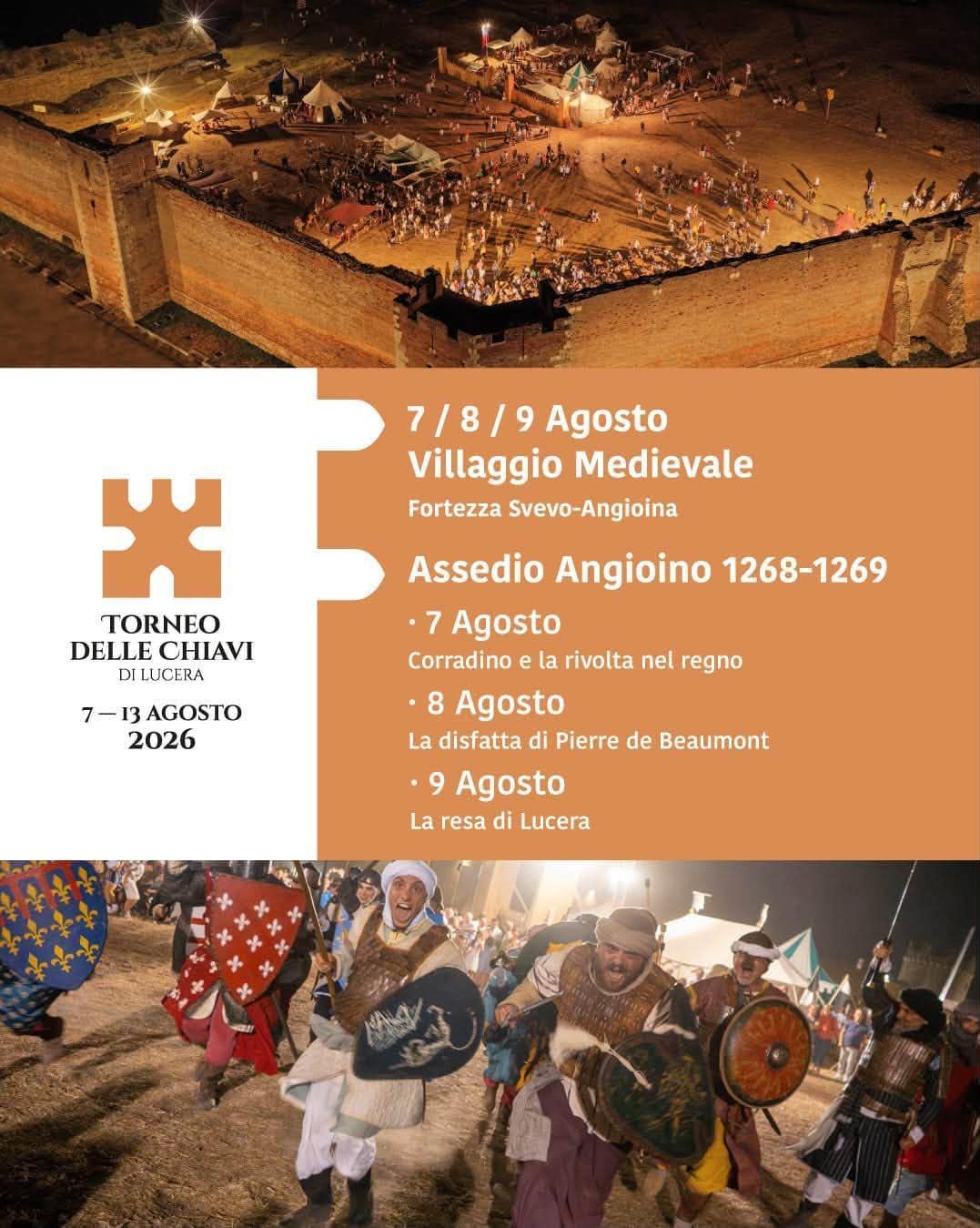 Torneo delle Chiavi - Villaggio Medioevale (dalle ore 18.00 alle 23.00)