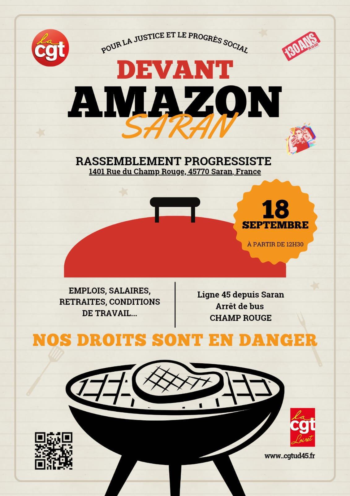 Rassemblement progressiste à Amazon le 18 septembre 2025