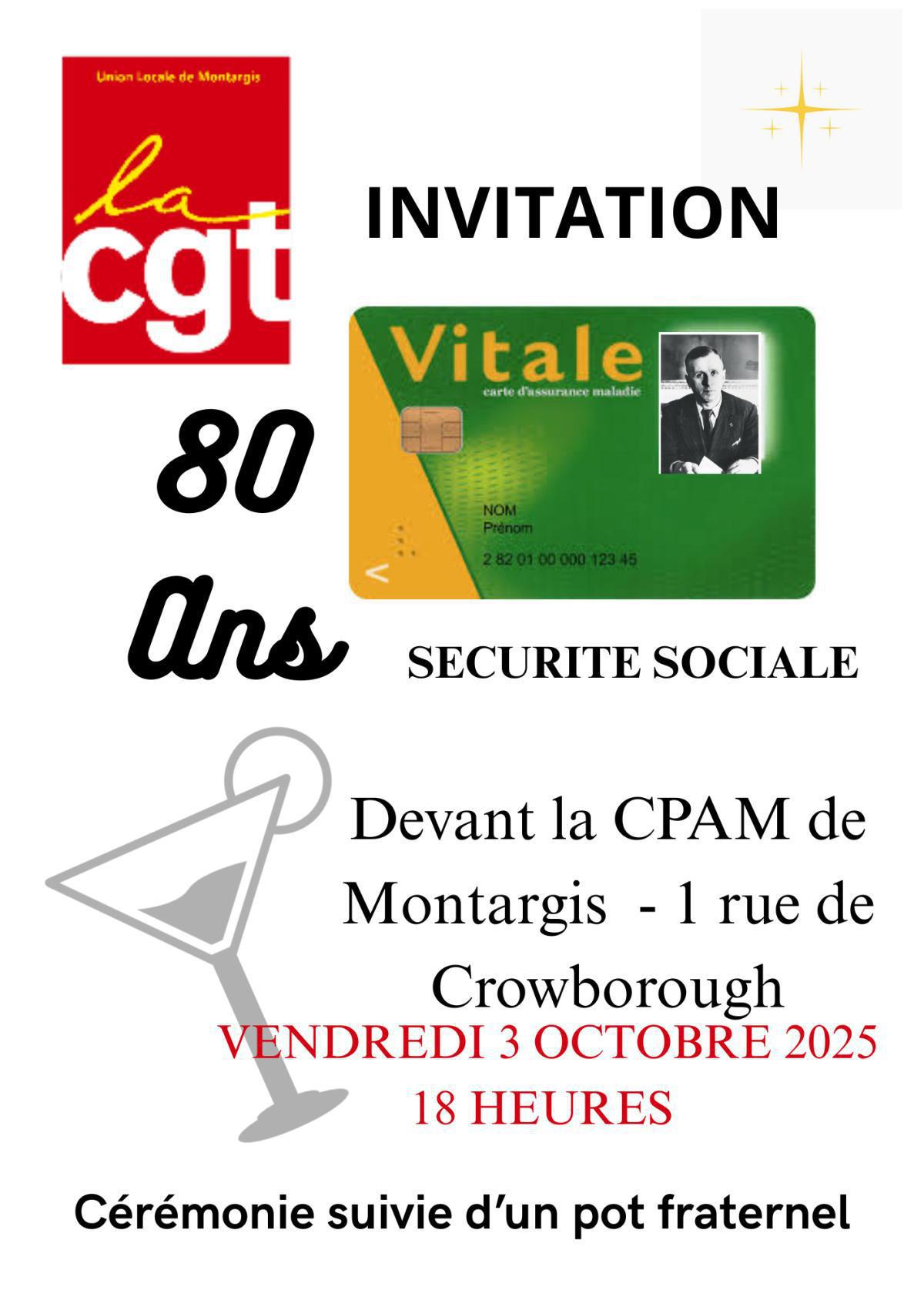 Montargis – 80 ans de la Sécurité sociale