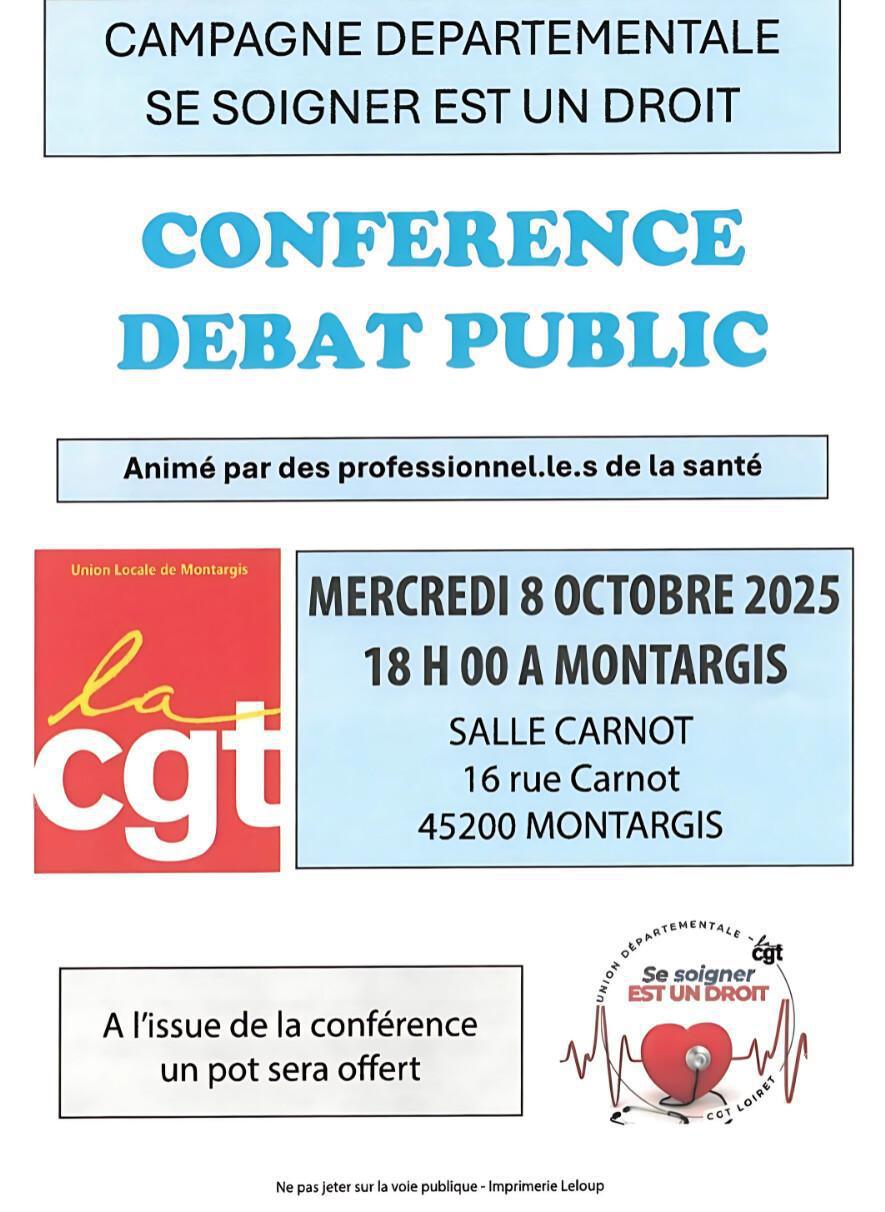 Montargis - Conférence – Débat public