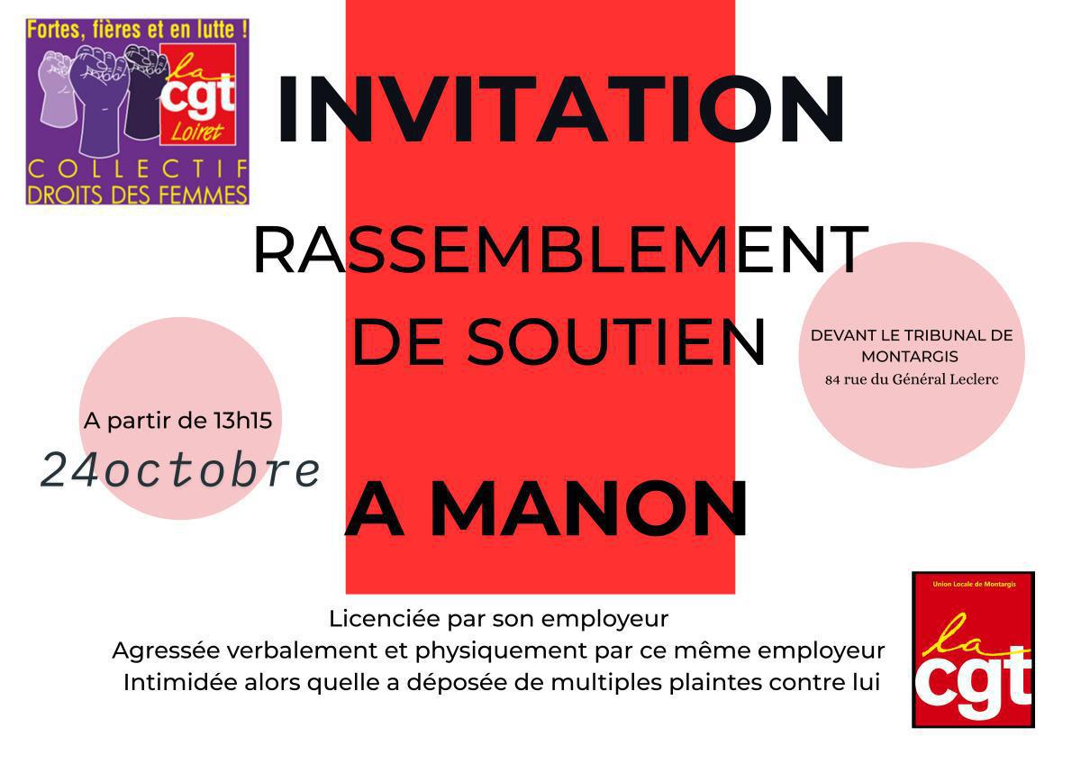 Rassemblement de soutien à MANON