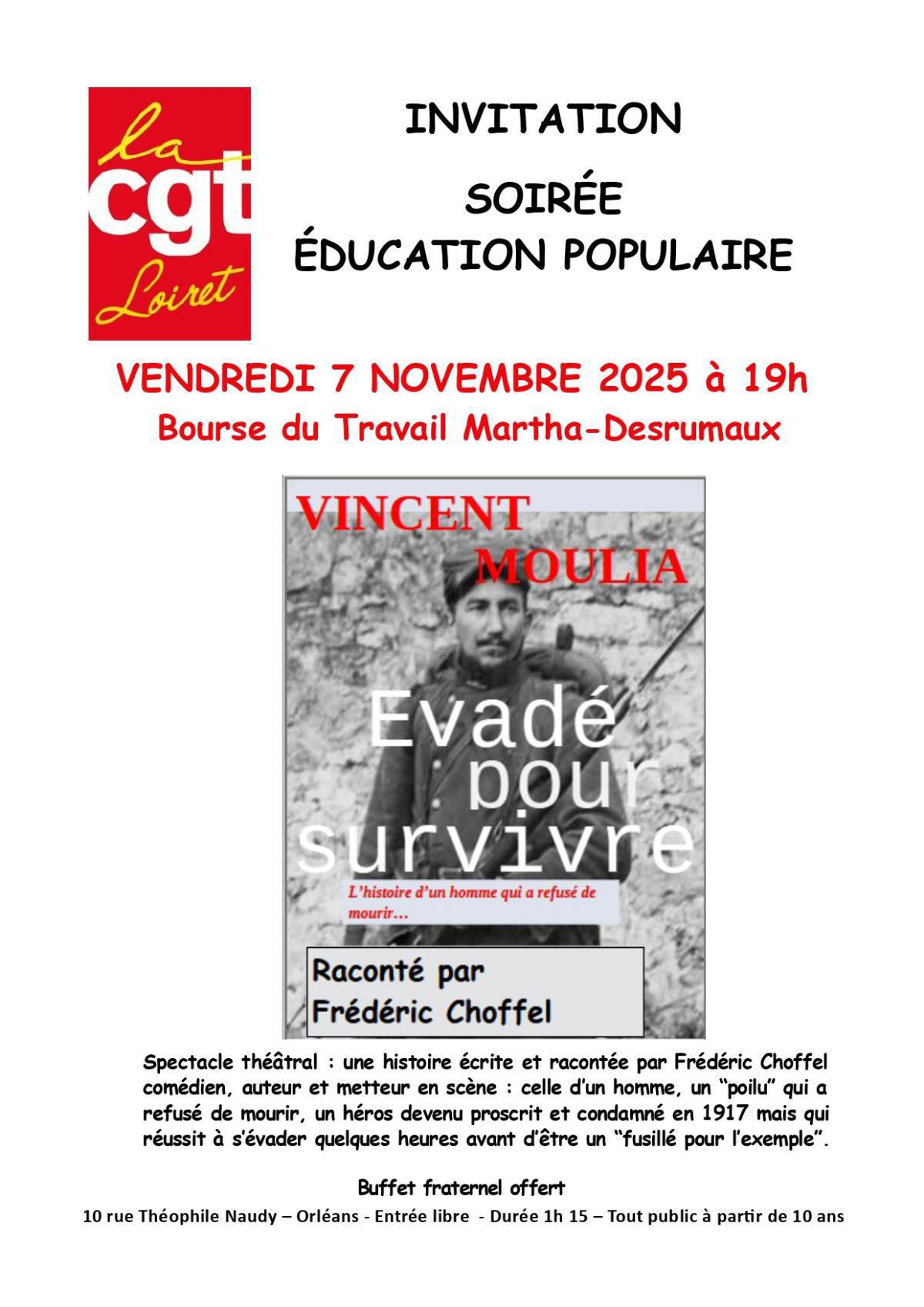 SOIRÉE ÉDUCATION POPULAIRE