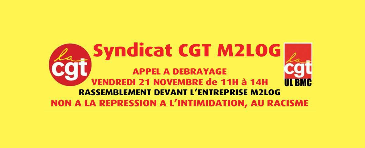 📢 SYNDICAT CGT M2LOG — Rassemblons-nous 
