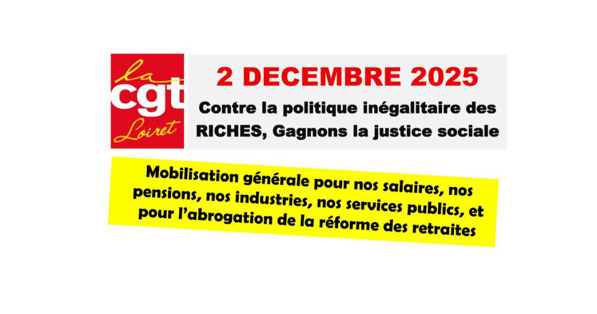 Contre la politique inégalitaire des RICHES, gagnons la justice sociale
