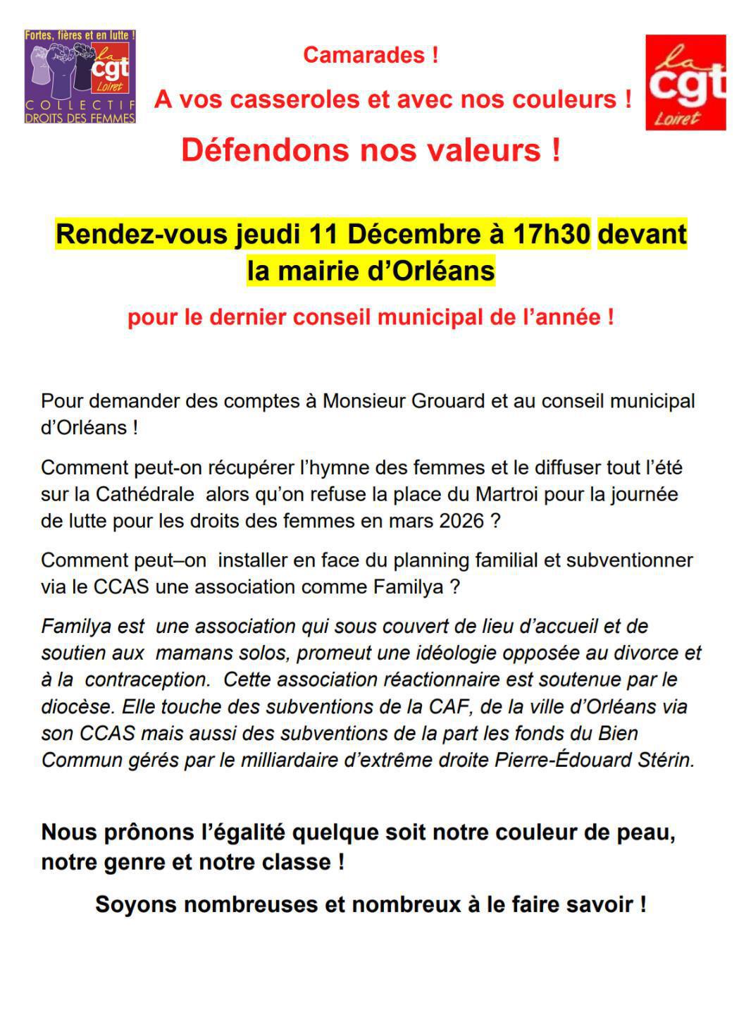 Rassemblement 11 décembre 2025