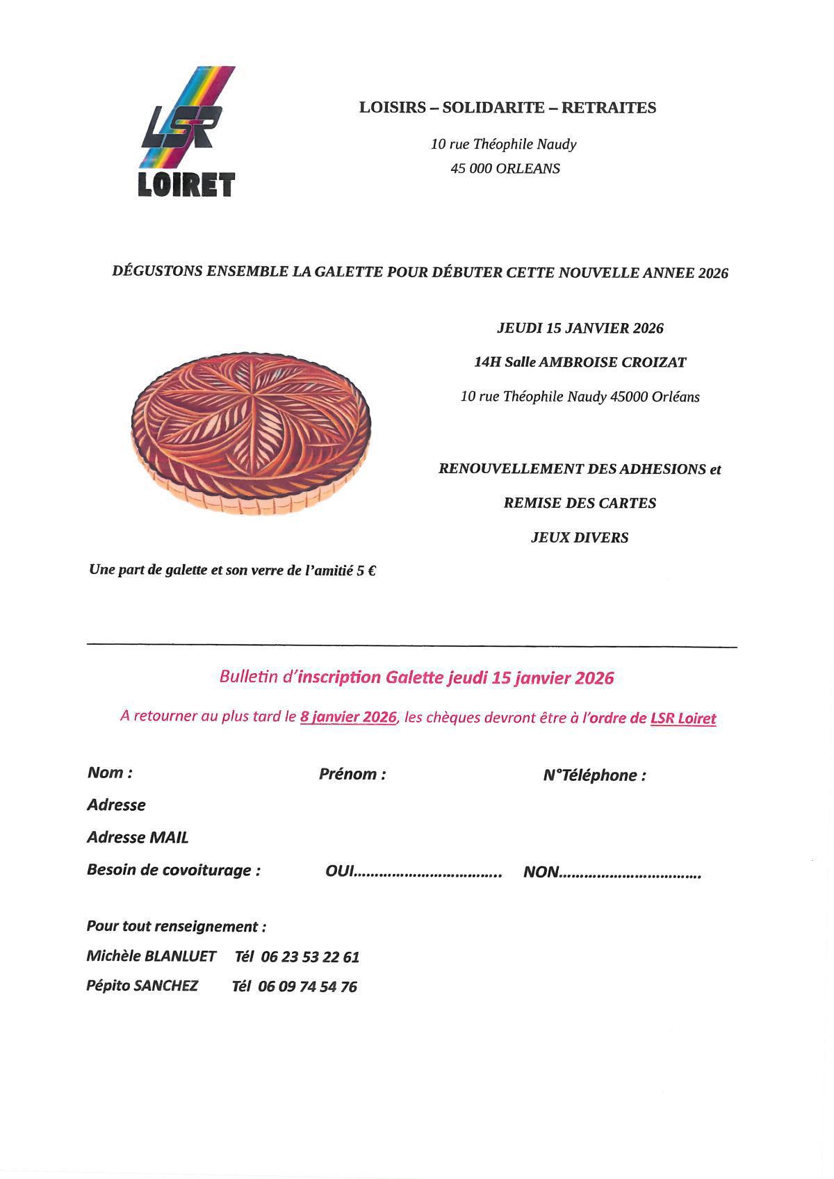 👑 Dégustation de la Galette des Rois 2026 - LSR