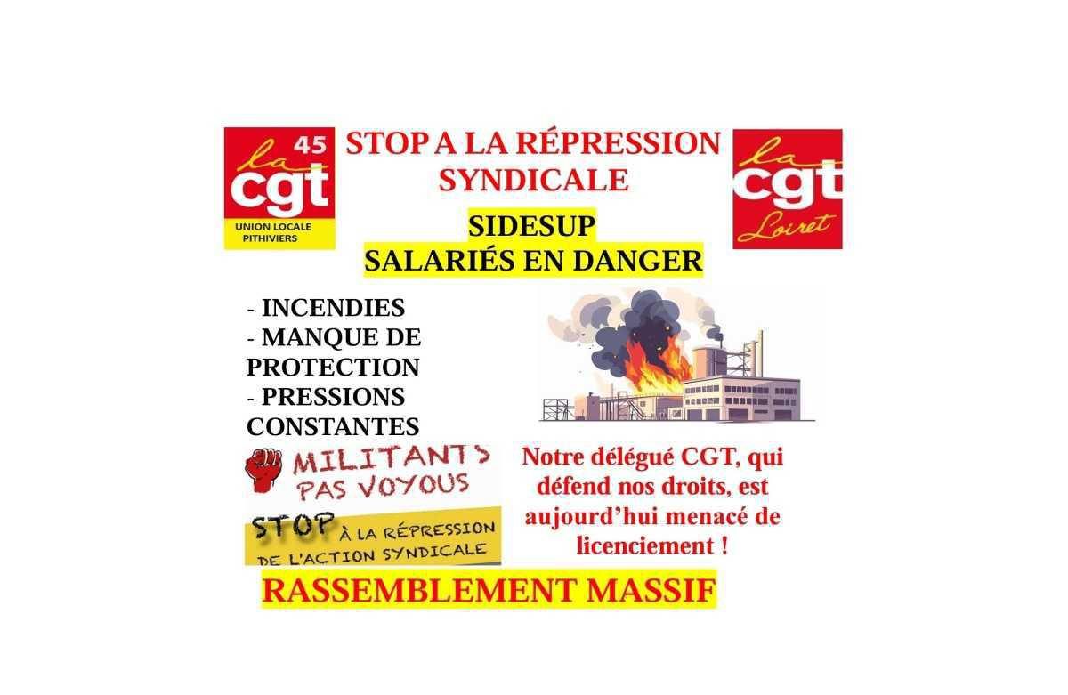 🔴 Mobilisation CGT – Mercredi 17 décembre 🔴Stop à la répression syndicale