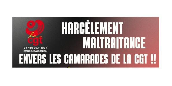 Stop au harcèlement et à la maltraitance !