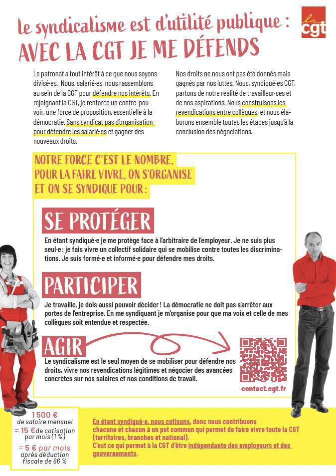 Le syndicalisme est d’utilité publique