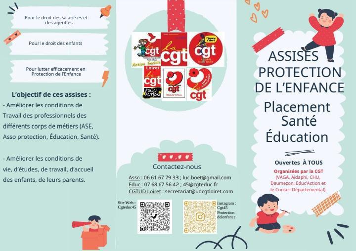 Invitation aux Assises de la Protection de l'Enfance : Placement, Santé, Éducation Invitation aux Assises de la Protection de l'Enfance : Placement, Santé, Éducation