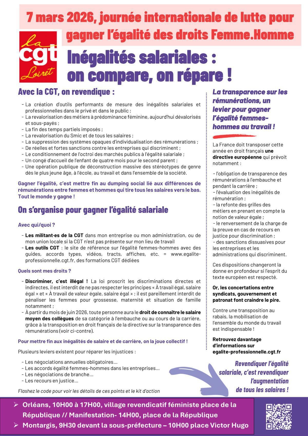 7 MARS : MOBILISÉ·ES POUR L’ÉGALITÉ !