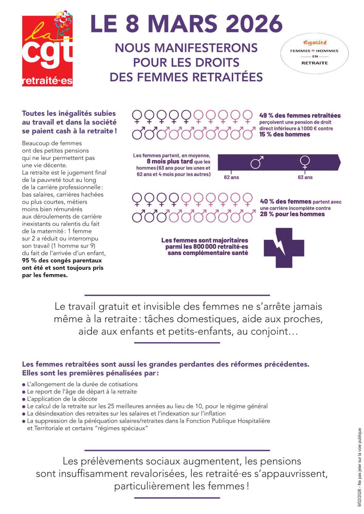 7 MARS : MOBILISÉ·ES POUR L’ÉGALITÉ !