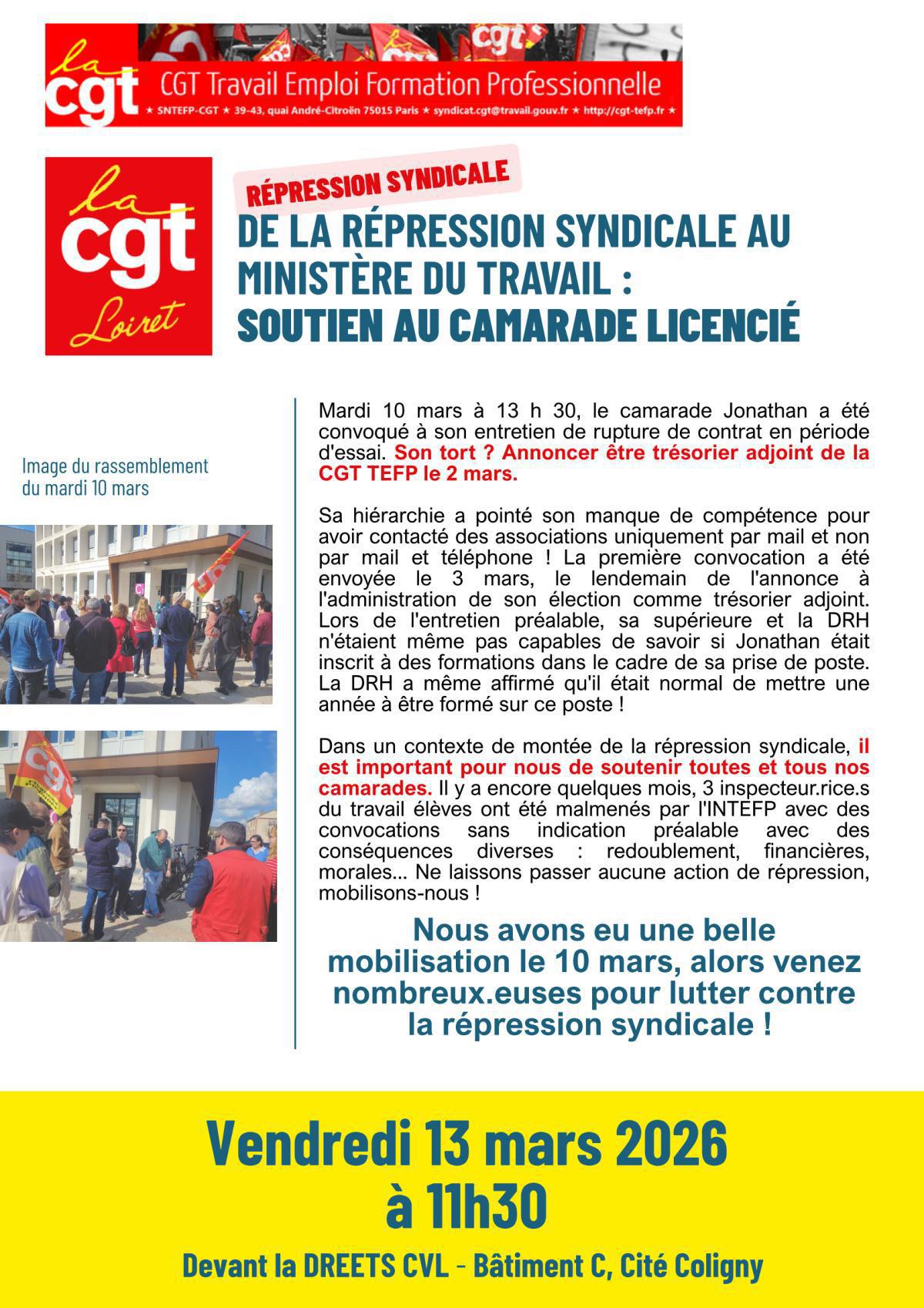 📢 Acte 2 - Discrimination à la DREETS CVL