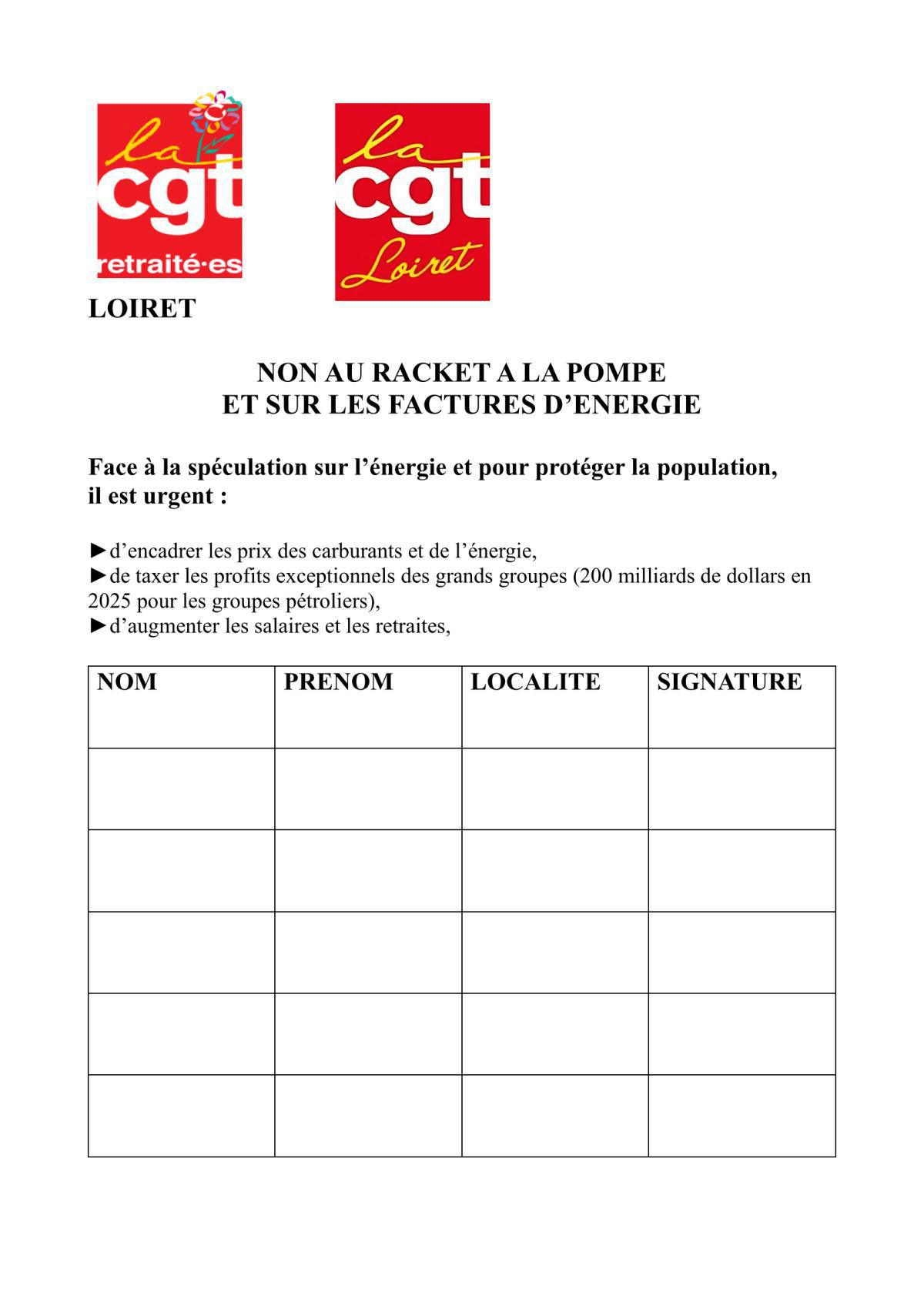Carburant : Signons et faisons signer massivement cette pétition