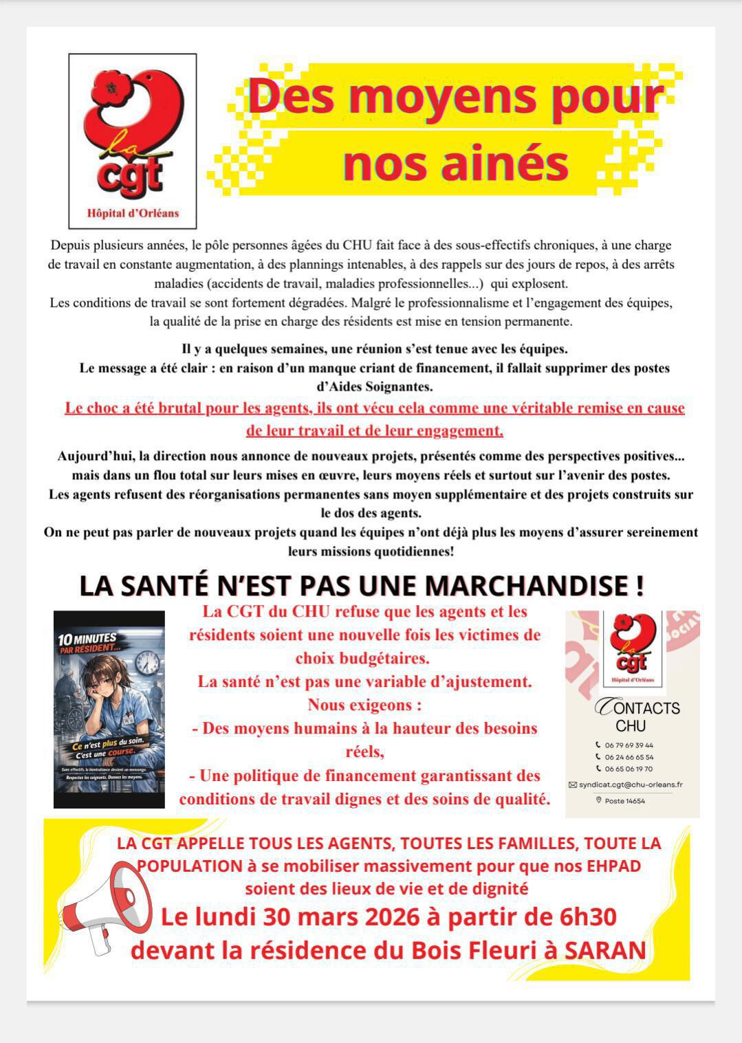 LA SANTÉ N’EST PAS UNE MARCHANDISE ! 