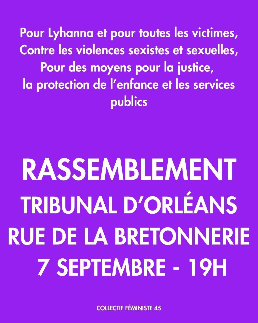 🚨 Rassemblement pour Lyhanna et pour toutes les victimes