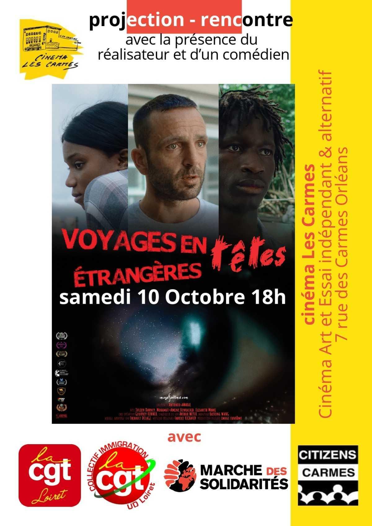  Soirée d’éducation populaire au cinéma des Carmes 10/10 à 18h