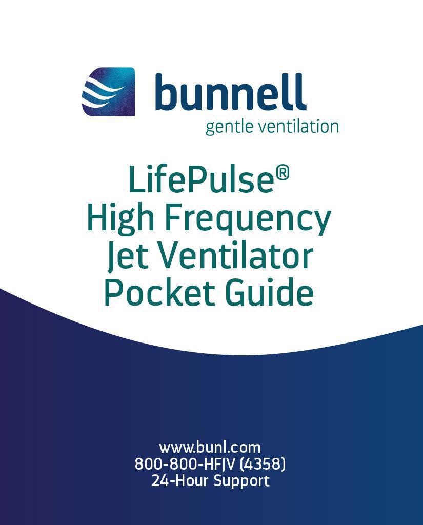 LifePulse Jet Ventilator Pocket Guide