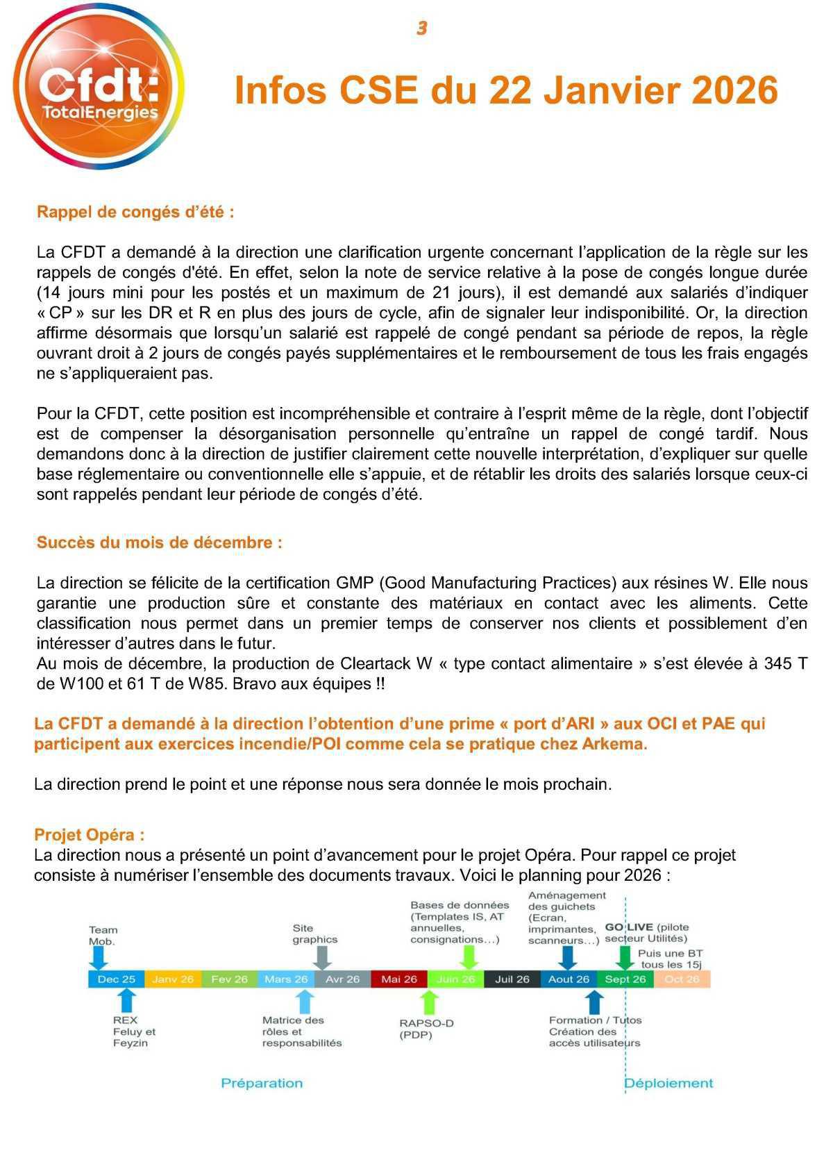 CSE du 22 janvier 2026