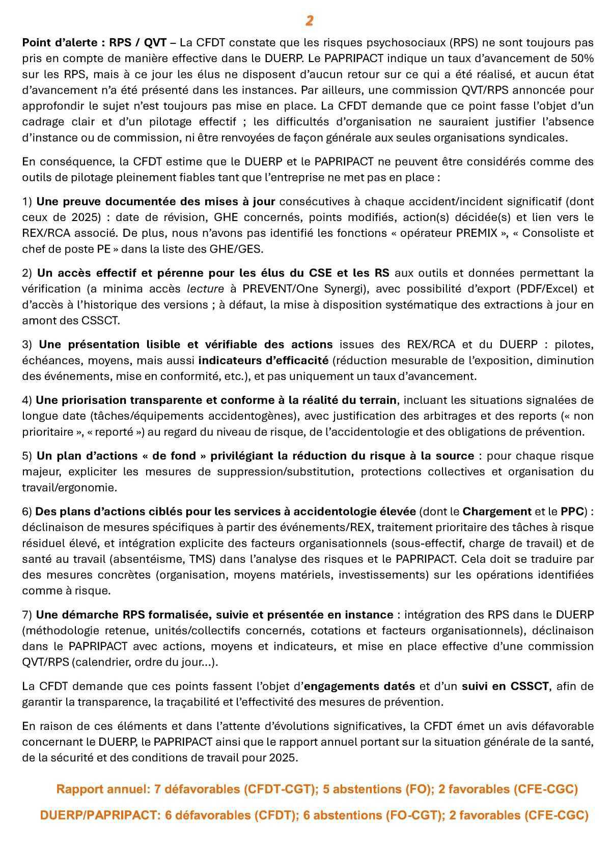 DUERP, PAPRIPACT & rapport annuel santé/sécurité 2025 DUERP, PAPRIPACT & rapport annuel santé/sécurité 2025