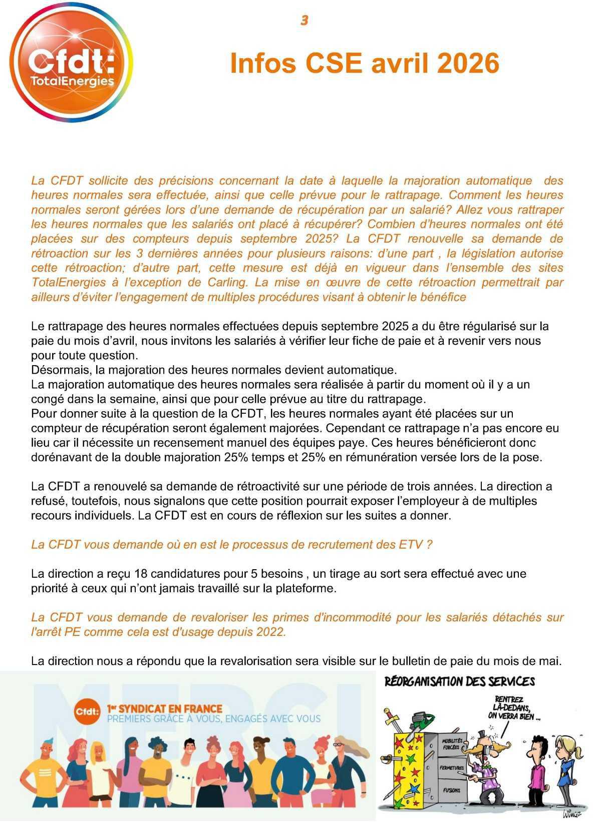 CSE du 23 avril 2026