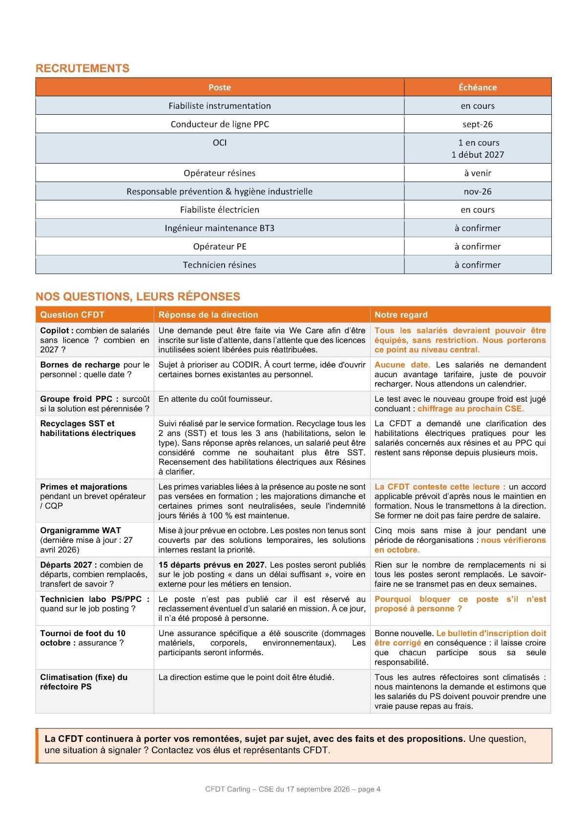 CSE du 17 septembre 2026