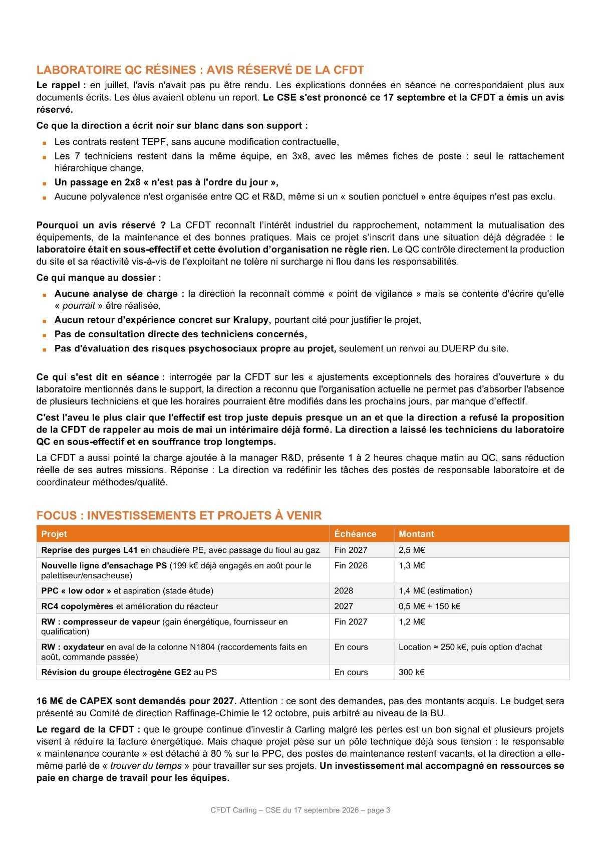 CSE du 17 septembre 2026