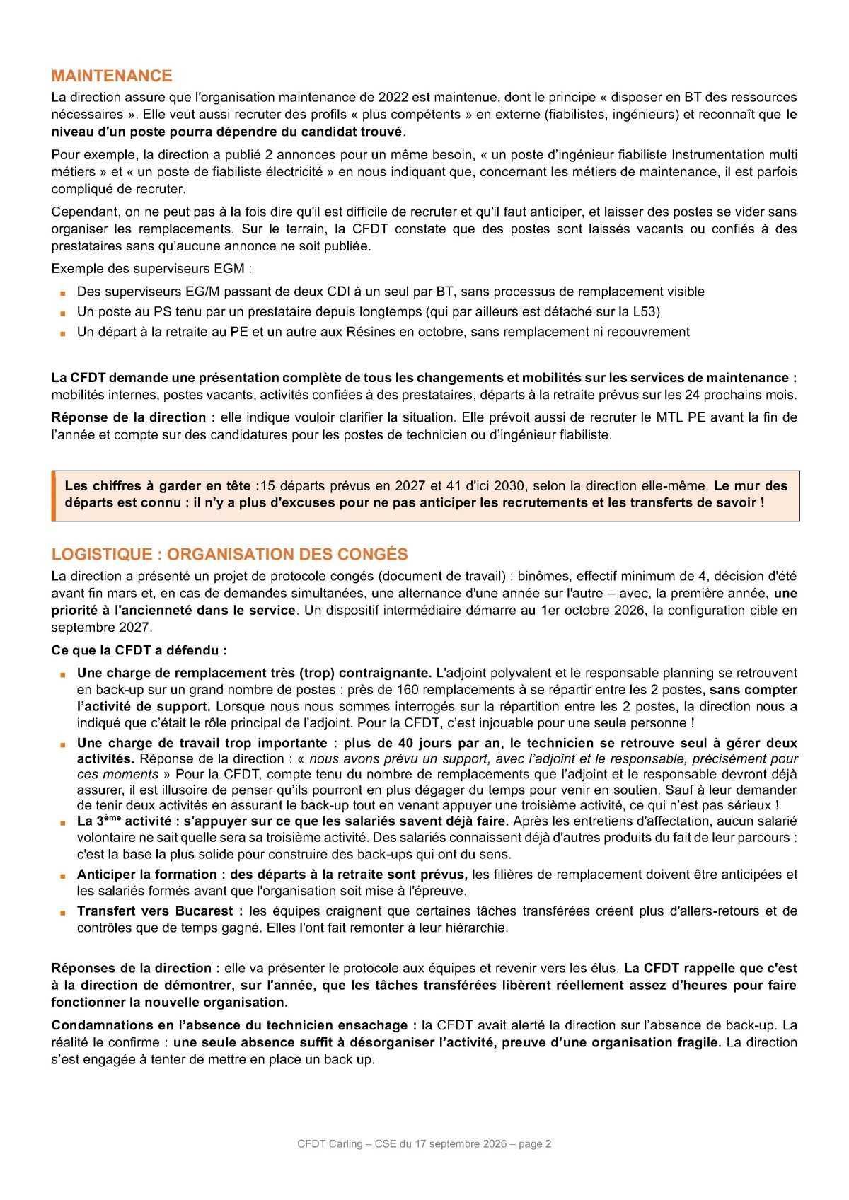 CSE du 17 septembre 2026
