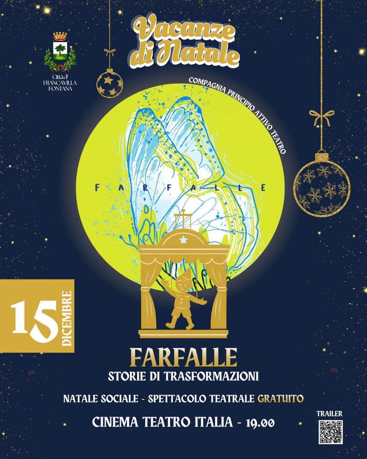 Farfalle - spettacolo teatrale (inizio ore 19.00)