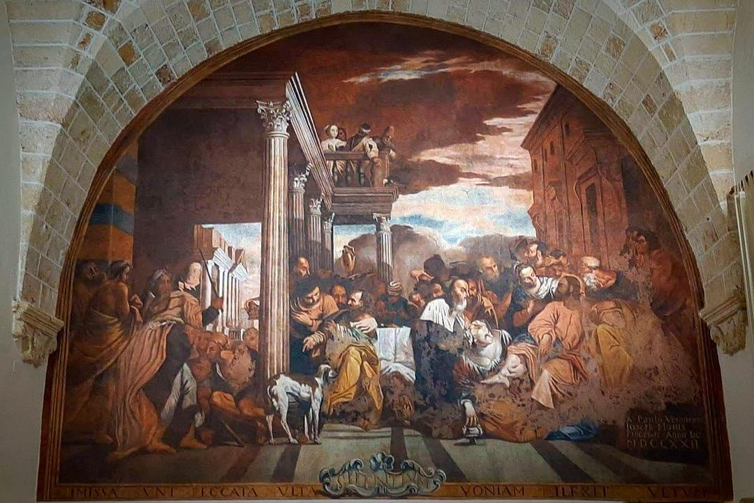 Affresco “Cena in casa di Simone il fariseo" - Fresco depicting The Feast in the House of Simon the Pharisee”