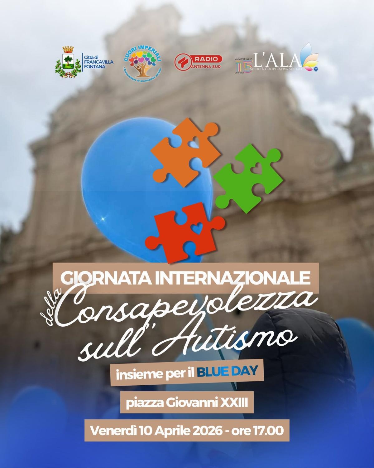 Giornata Internazionale Consapevolezza sull'Autismo (Inizio ore 17:00) Giornata Internazionale Consapevolezza sull'Autismo (Inizio ore 17:00)