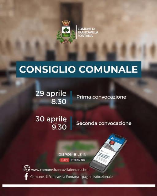 Consiglio Comunale (inizio ore 8.30) Consiglio Comunale (inizio ore 8.30)