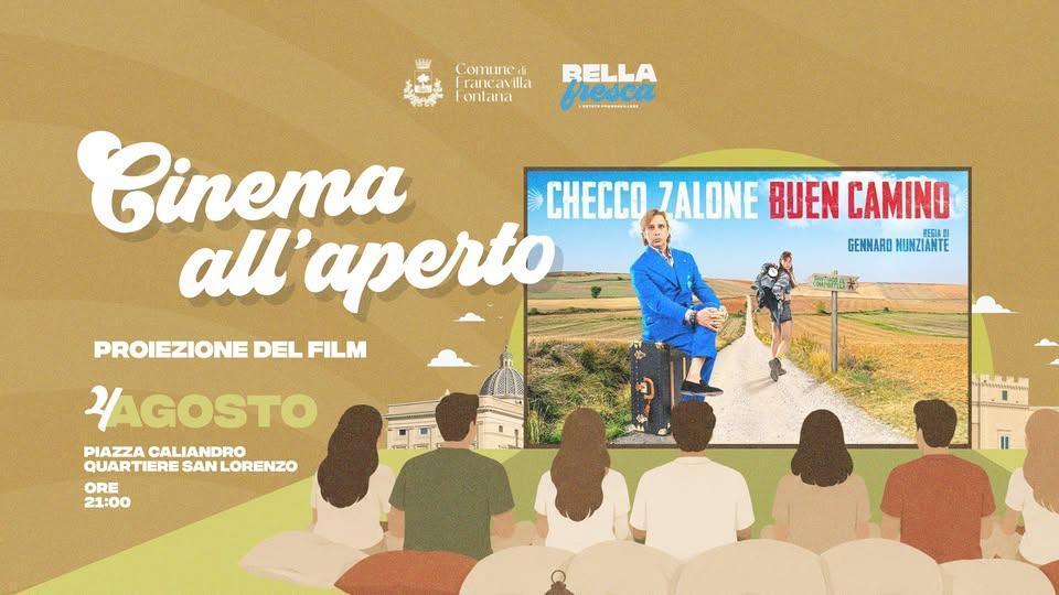 Cinema all'Aperto - Proiezione del Film "Buen Camino" (start h. 21:00)