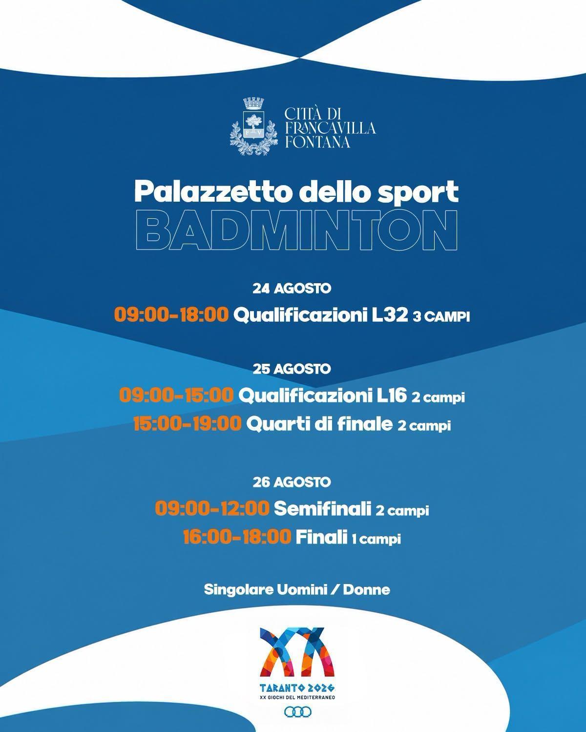  XX Giochi del Mediterraneo di Taranto 2026