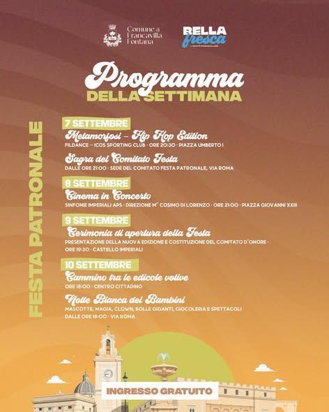 Cerimonia di Apertura della Festa (inizio ore 19:30)