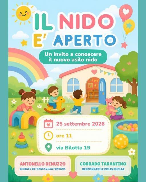 Inaugurazione del nuovo nido di via Bilotta (dalle ore 11.00)
