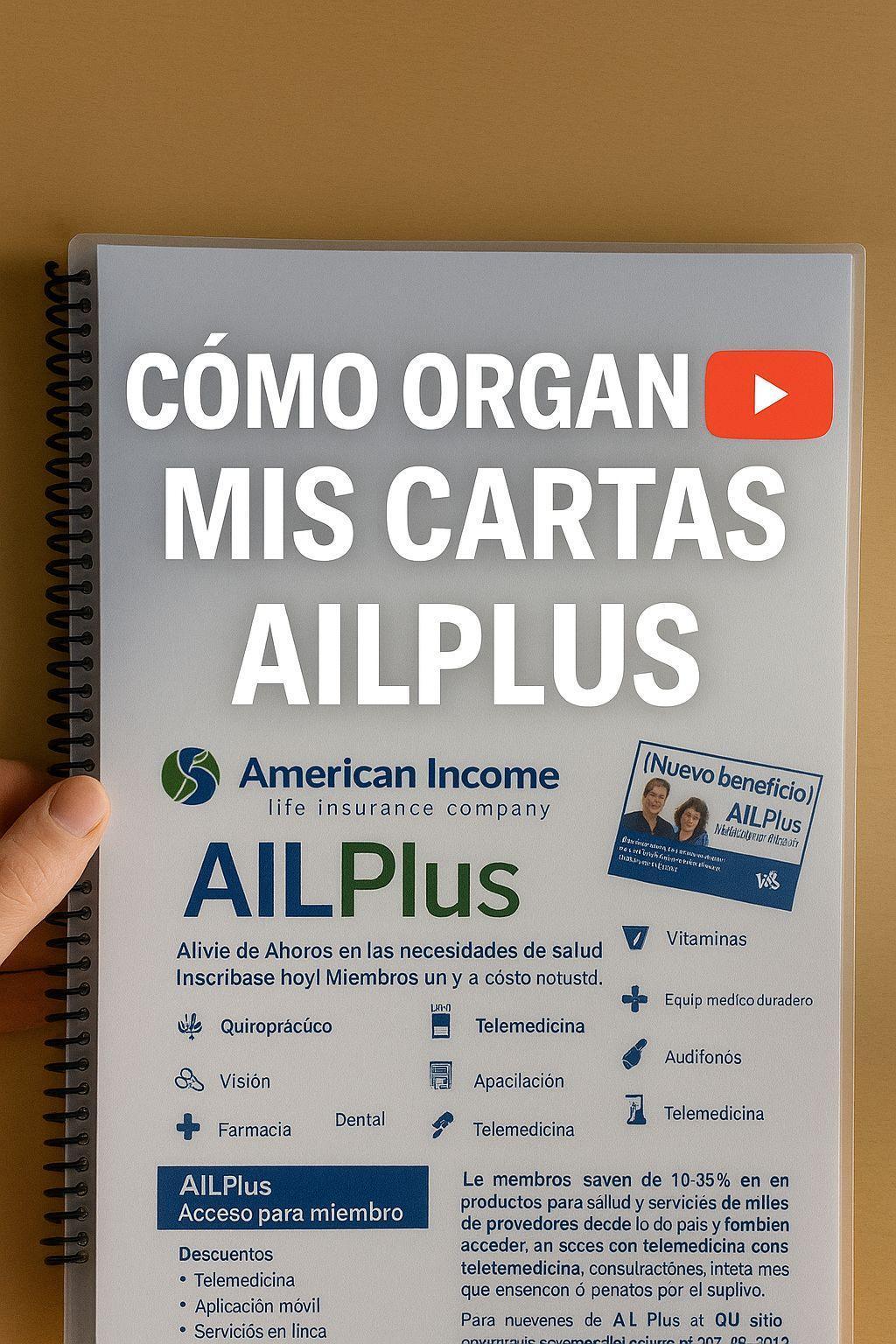 COMO ORGANIZAR CARTAS AIL PLUS