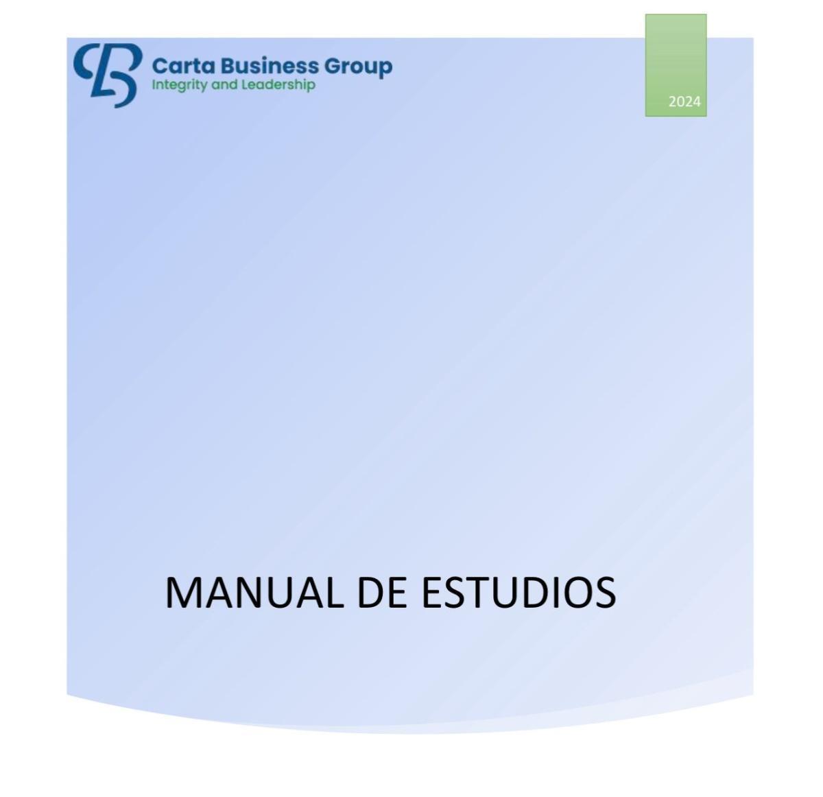 MANUAL DE ESTUDIO PRESENTACION