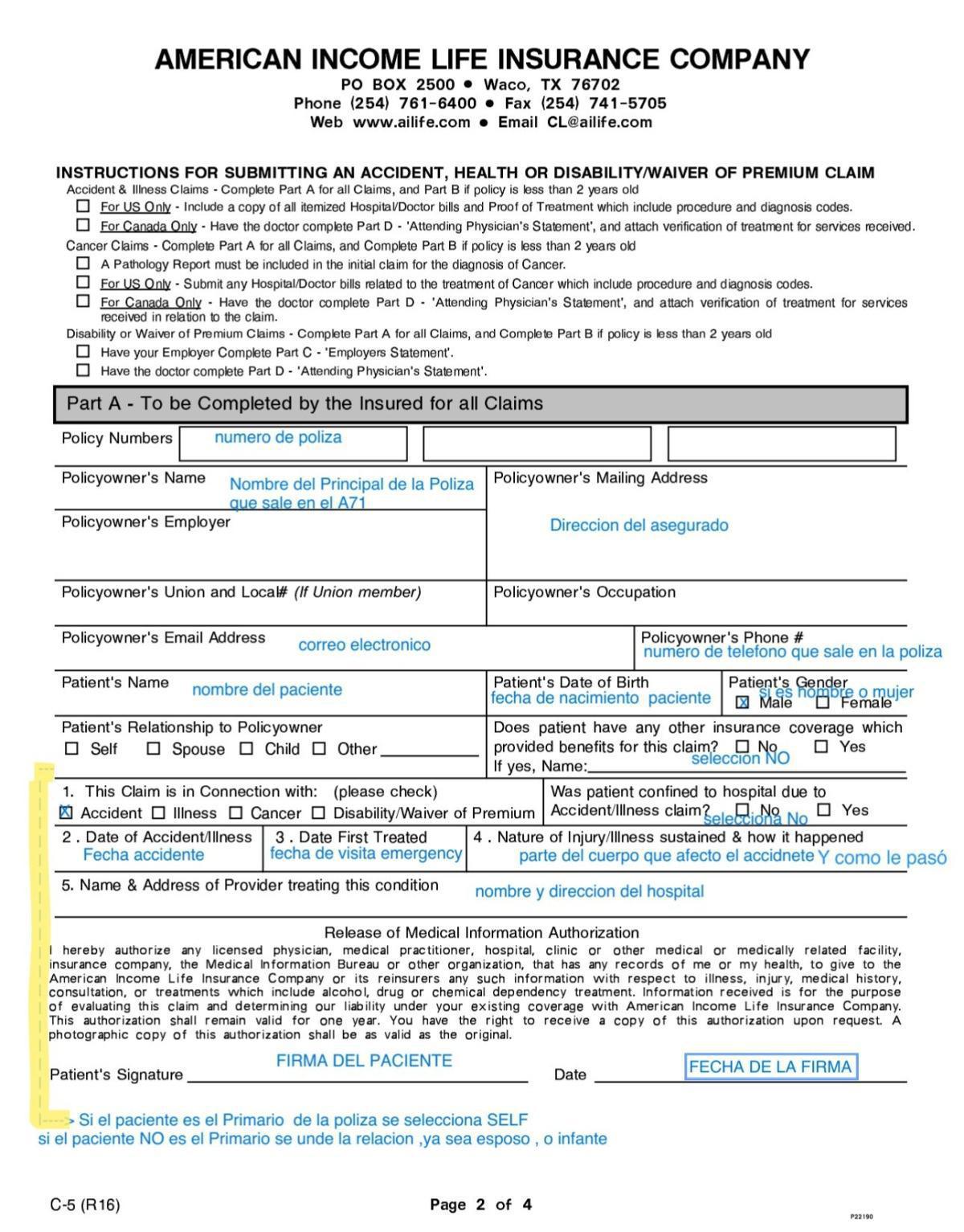 COMO HACER CLAIM A71