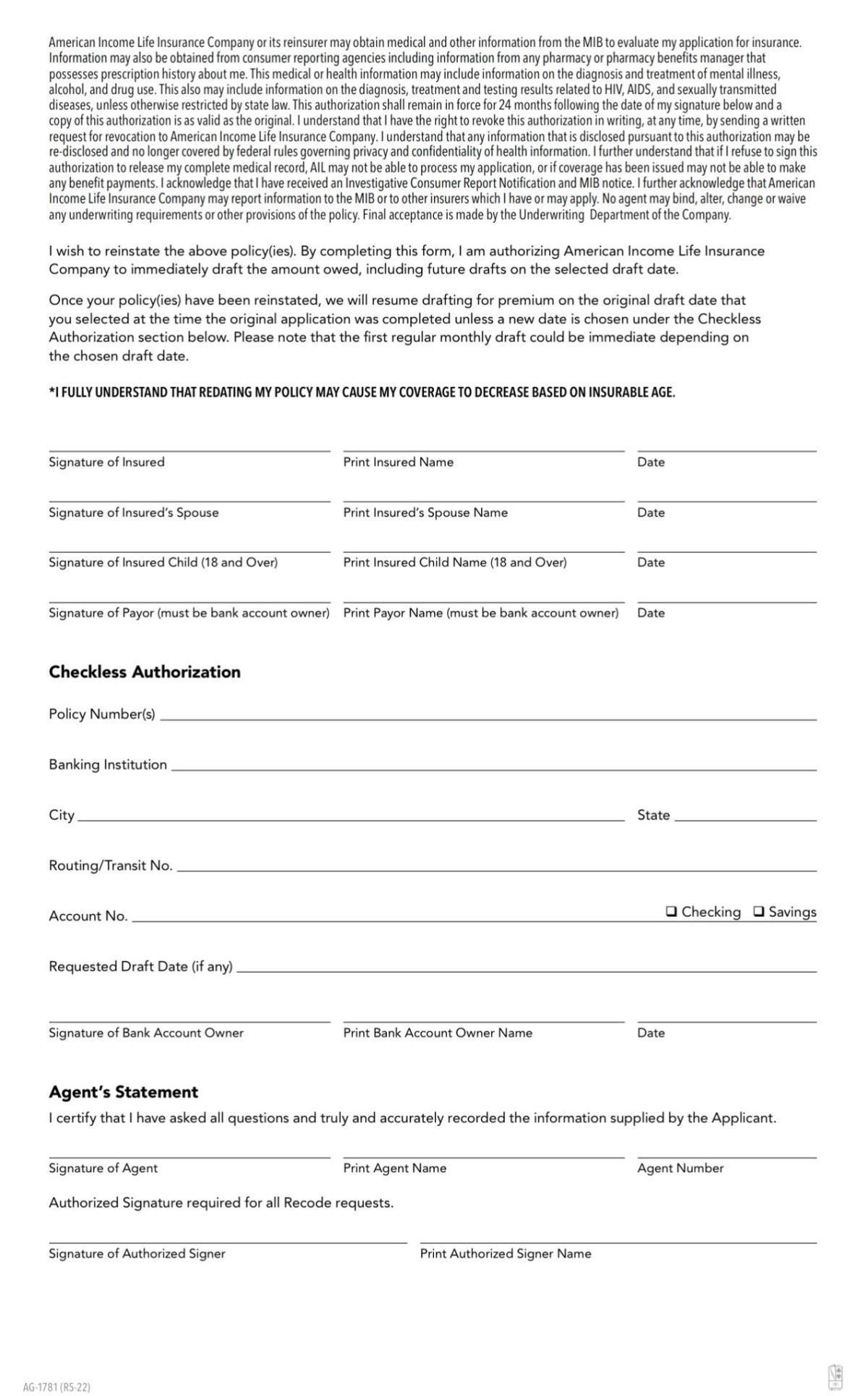 REINSTATEMENT TODOS MENOS CALIFORNIA