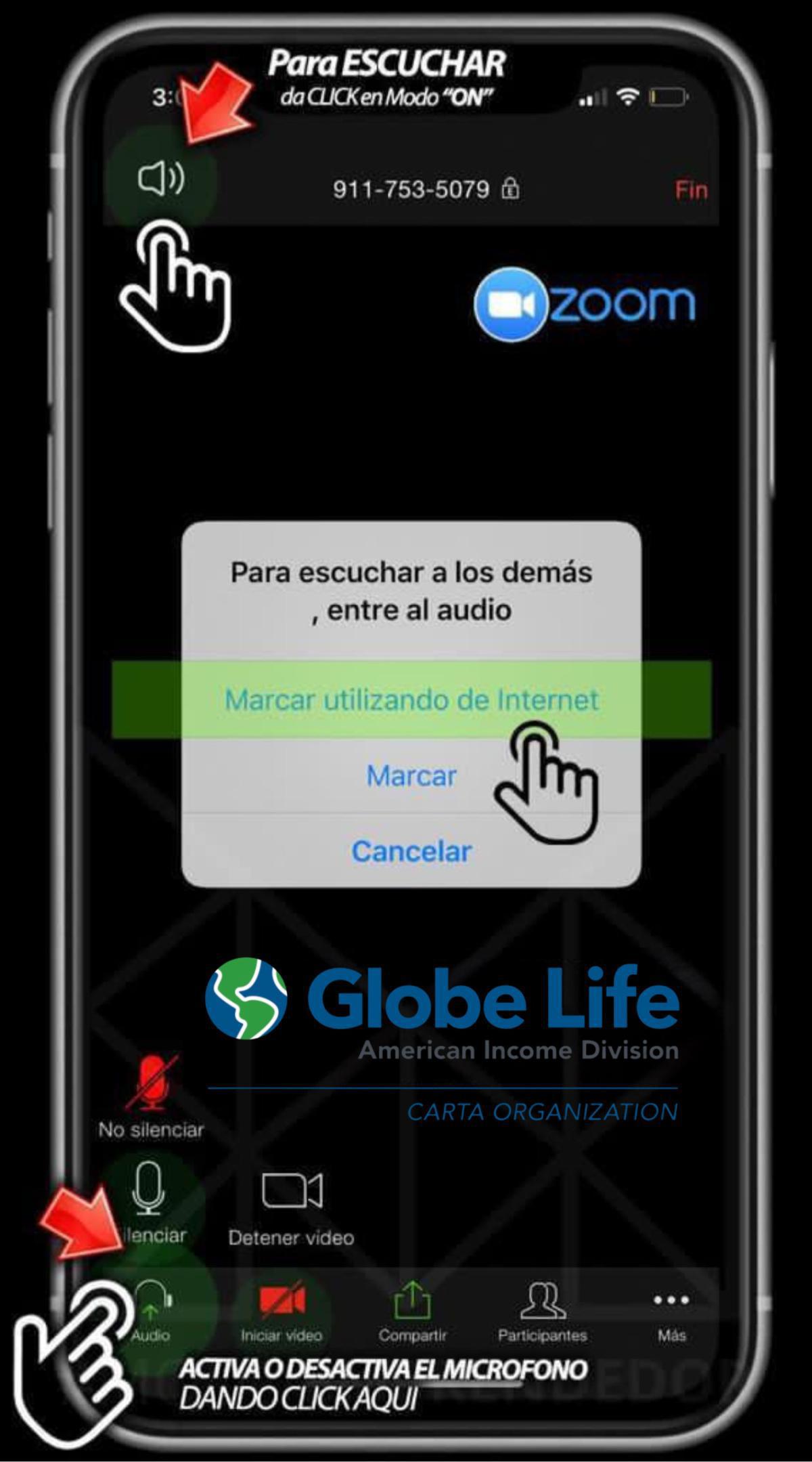 ACTIVA EL AUDIO EN ZOOM