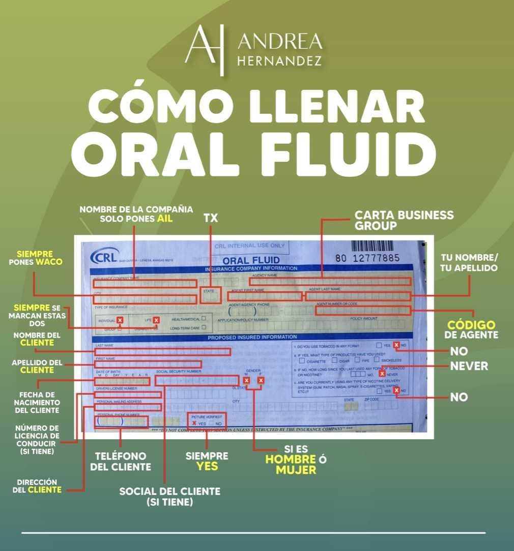 COMO HACER Y ENVIAR ORAL FLUID