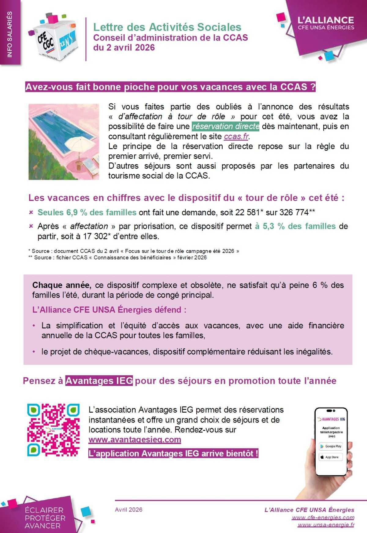 Conseil d'administration de la CCAS du 2 avril 2026