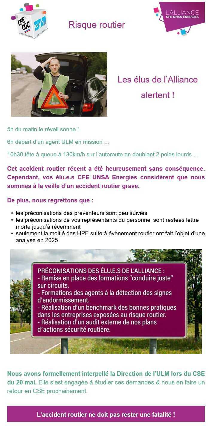 Risque routier à l'ULM > les élus de l’Alliance alertent !