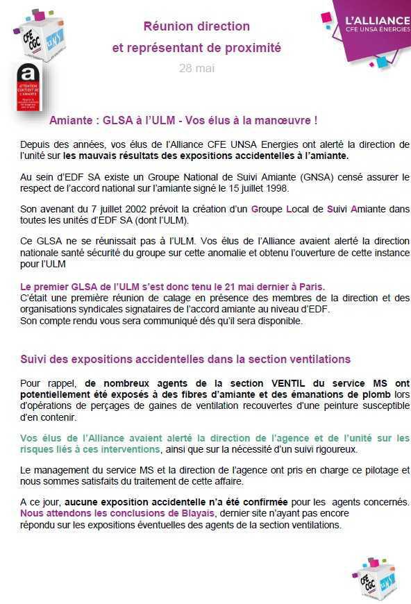 Réunion direction AMT SO et CFE UNSA