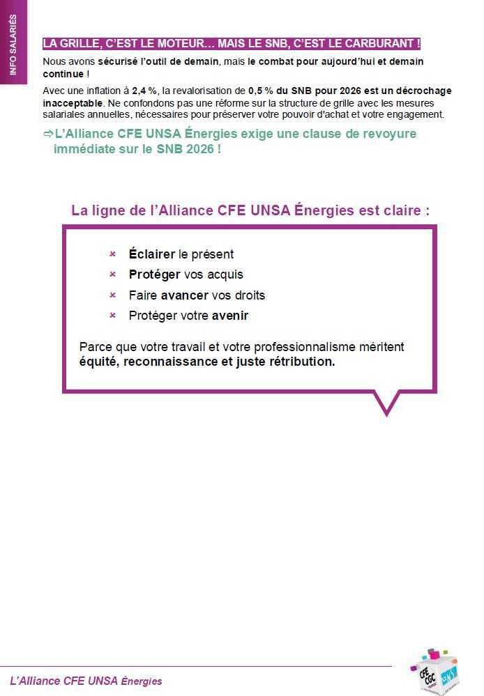 Modernisation de la grille de rémunération > pourquoi l’Alliance CFE UNSA Énergies signe l’accord ?