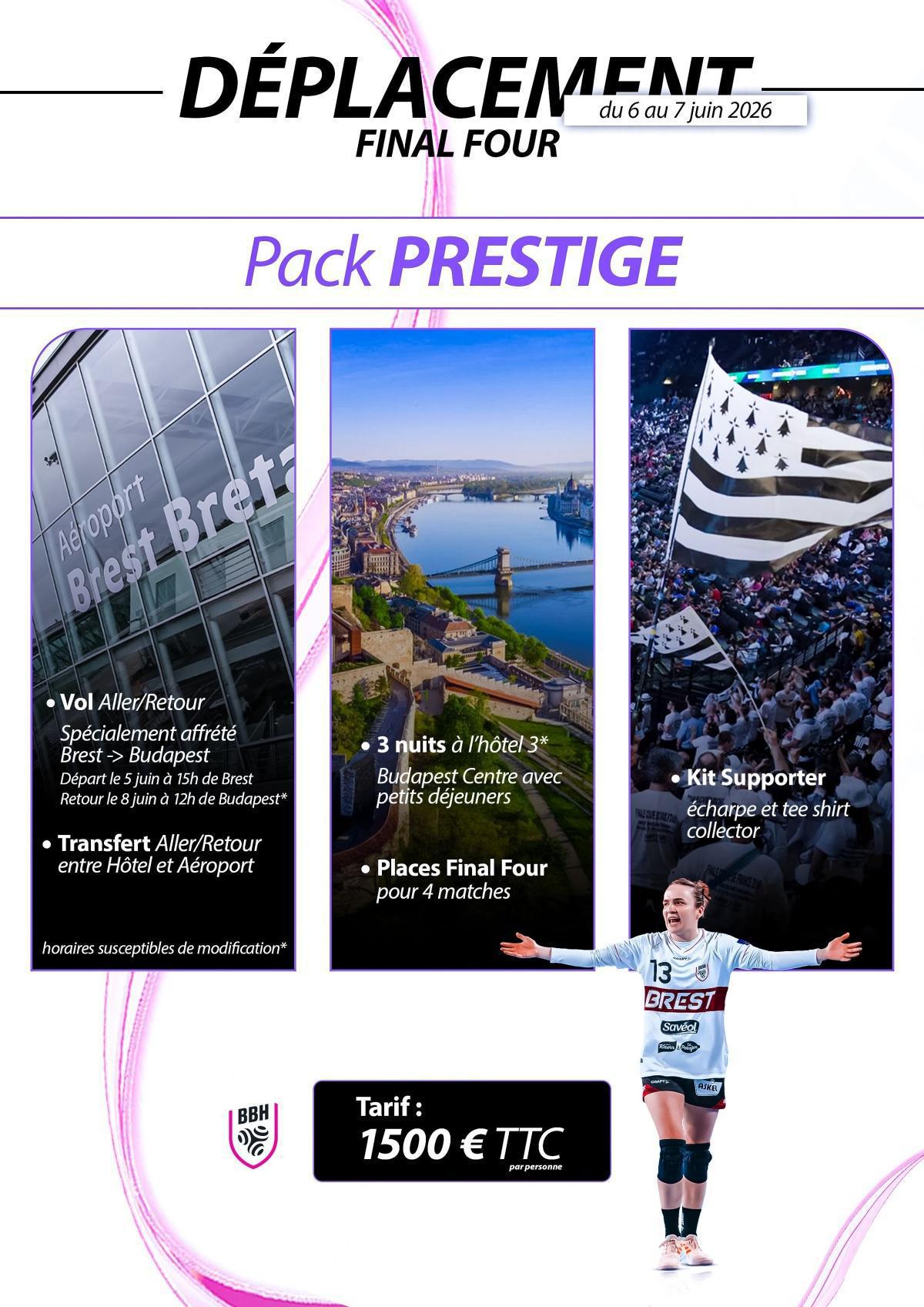 Déplacement au Raiffesien EHF Final 4 2026 : vivez l'histoire du BBH à Budapest Déplacement au Raiffesien EHF Final 4 2026 : vivez l'histoire du BBH à Budapest